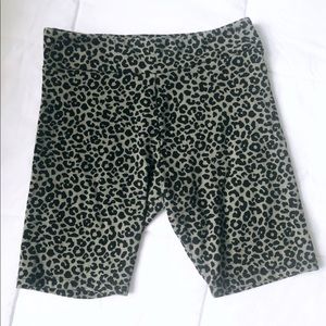 Forever 21 Cheetah Print Biker Shorts